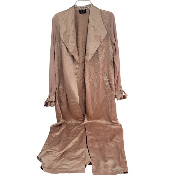 Hot Miami Styles Medium Rose Gold Long Robe - Picture 1 of 10